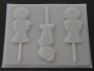 221sp Builder Bob and Windy Chocolate or Hard Candy Lollipop Mold